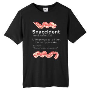 Snaccident Bacon For Bacon Lover Tall Fusion ChromaSoft Performance T-Shirt