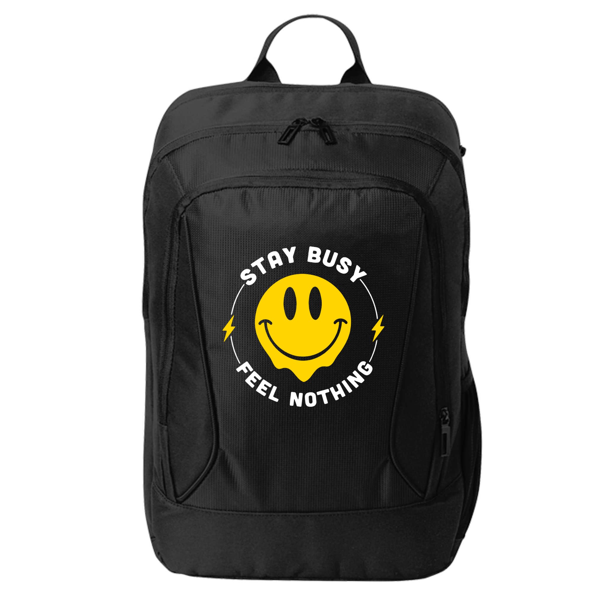 Stay Busy Feel Nothing Gift City Backpack
