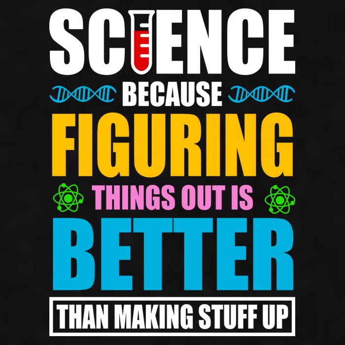 Science Because Figuring Things Out Is Better Funny Ladies PosiCharge Tri-Blend Wicking Tank