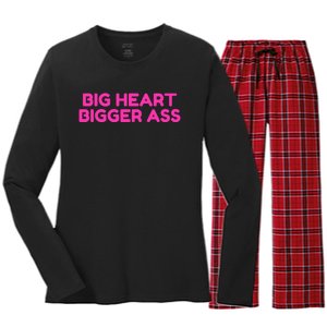 Sarcastic Booty Funny Humor Curvy Women's Long Sleeve Flannel Pajama Set 