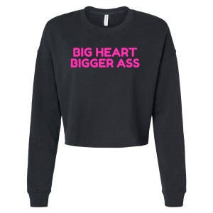 Sarcastic Booty Funny Humor Curvy Cropped Pullover Crew