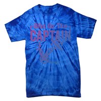 Sailor Boat Funny Captain Wife Dibs On The Captain Gift Tie-Dye T-Shirt