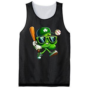 Shamrock Baseball Funny St Patricks Day Mesh Reversible Basketball Jersey Tank