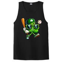 Shamrock Baseball Funny St Patricks Day PosiCharge Competitor Tank