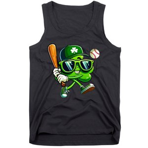 Shamrock Baseball Funny St Patricks Day Tank Top