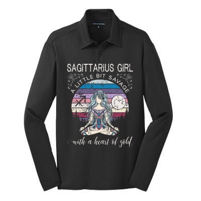 Sagittarius Birthday for Wo December Gift Silk Touch Performance Long Sleeve Polo