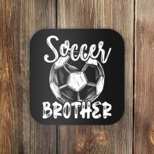 Soccer Brother Family Matching Team Player Soccer Ball Coaster