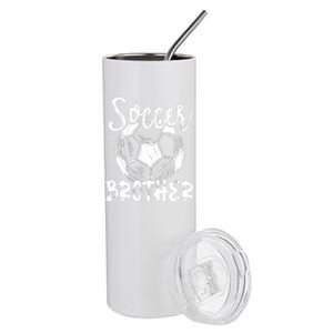 Soccer Brother Family Matching Team Player Soccer Ball Stainless Steel Tumbler