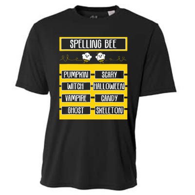 Spelling Bee Funny Pun Halloween Costume For Teachers Cooling Performance Crew T-Shirt