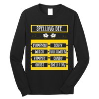 Spelling Bee Funny Pun Halloween Costume For Teachers Long Sleeve Shirt