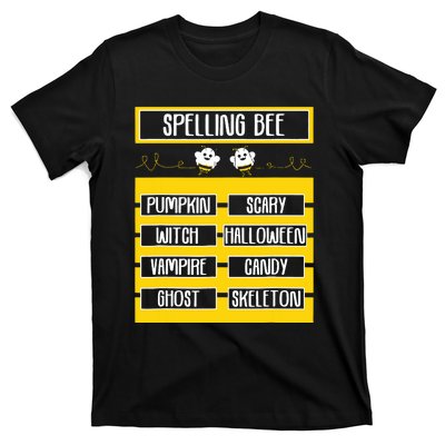 Spelling Bee Funny Pun Halloween Costume For Teachers T-Shirt