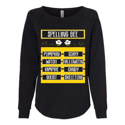 Spelling Bee Funny Pun Halloween Costume For Teachers Womens California Wash Sweatshirt