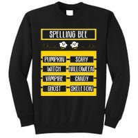 Spelling Bee Funny Pun Halloween Costume For Teachers Tall Sweatshirt