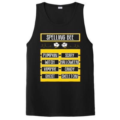 Spelling Bee Funny Pun Halloween Costume For Teachers PosiCharge Competitor Tank