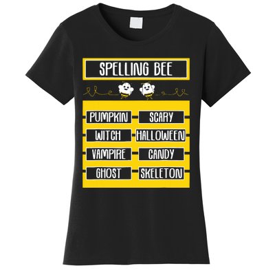 Spelling Bee Funny Pun Halloween Costume For Teachers Women's T-Shirt