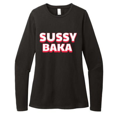 Sussy Baka Funny Sus Meme Womens CVC Long Sleeve Shirt