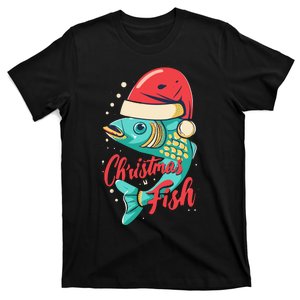 Santa Bass Fishing Christmas For Funny Fisher Xmas Gift T-Shirt