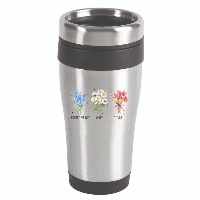 Subtle Boho Flowers Anti Trumpp  16oz Travel Tumbler