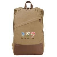 Subtle Boho Flowers Anti Trumpp  Cotton Canvas Backpack