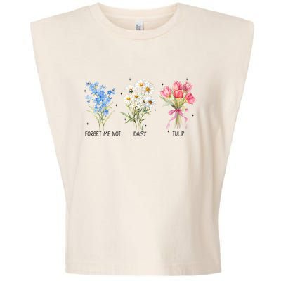 Subtle Boho Flowers Anti Trumpp  Garment-Dyed Women's Muscle Tee