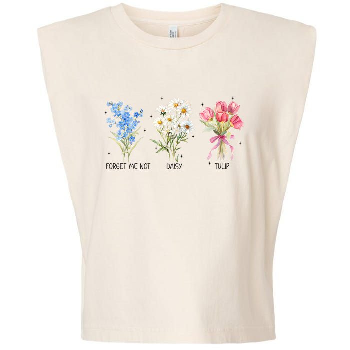Subtle Boho Flowers Anti Trumpp  Garment-Dyed Women's Muscle Tee
