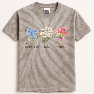 Subtle Boho Flowers Anti Trumpp  Kids Tie-Dye T-Shirt