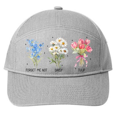 Subtle Boho Flowers Anti Trumpp  7-Panel Snapback Hat