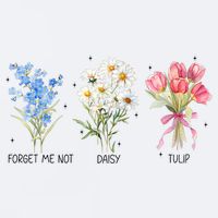 Subtle Boho Flowers Anti Trumpp  Sueded Cloud Jersey T-Shirt