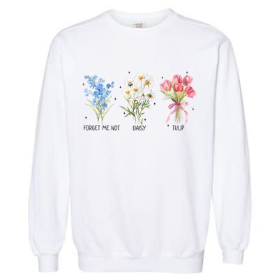 Subtle Boho Flowers Anti Trumpp  Garment-Dyed Sweatshirt