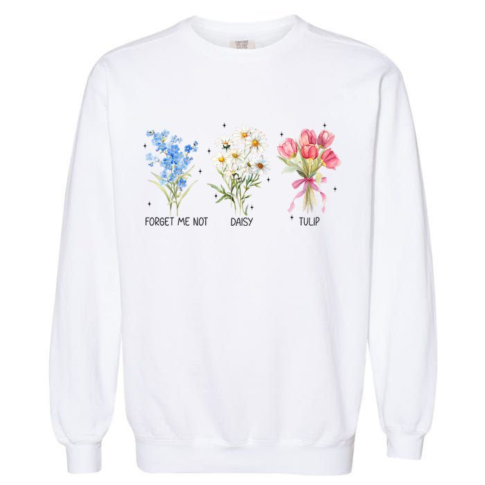 Subtle Boho Flowers Anti Trumpp  Garment-Dyed Sweatshirt