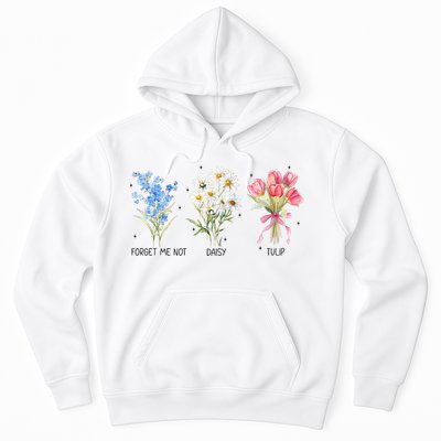 Subtle Boho Flowers Anti Trumpp  Hoodie