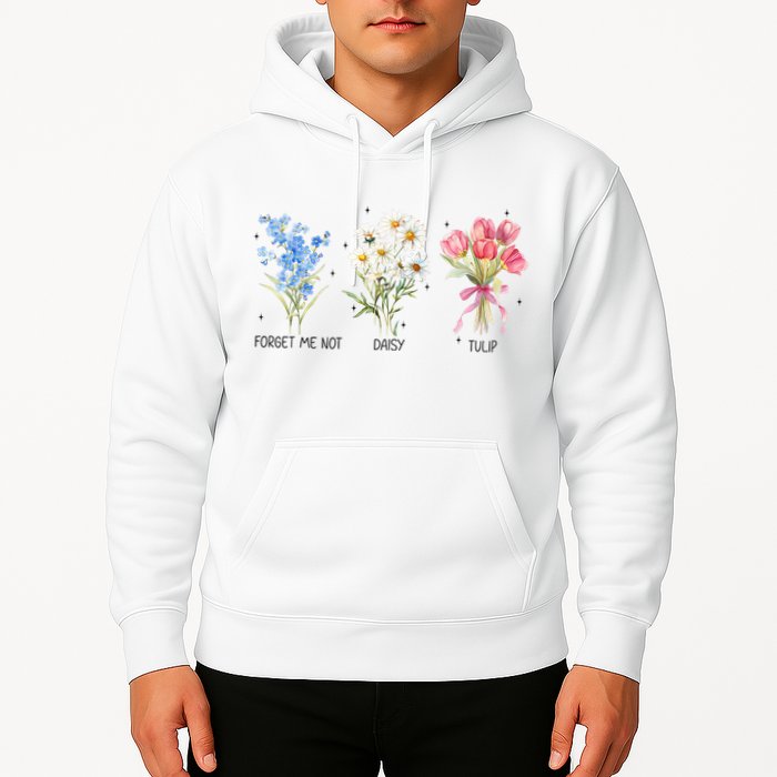 Subtle Boho Flowers Anti Trumpp  Hoodie
