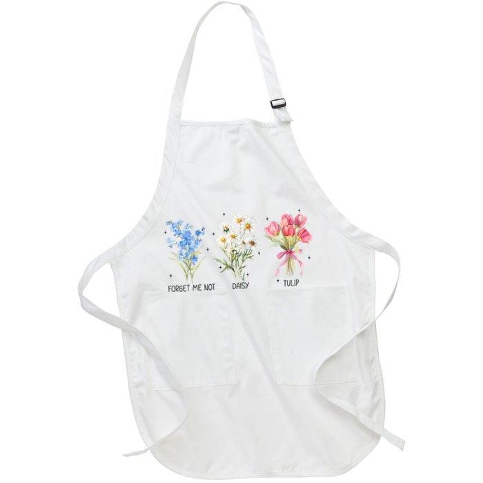 Subtle Boho Flowers Anti Trumpp  Apron