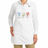 Subtle Boho Flowers Anti Trumpp  Apron