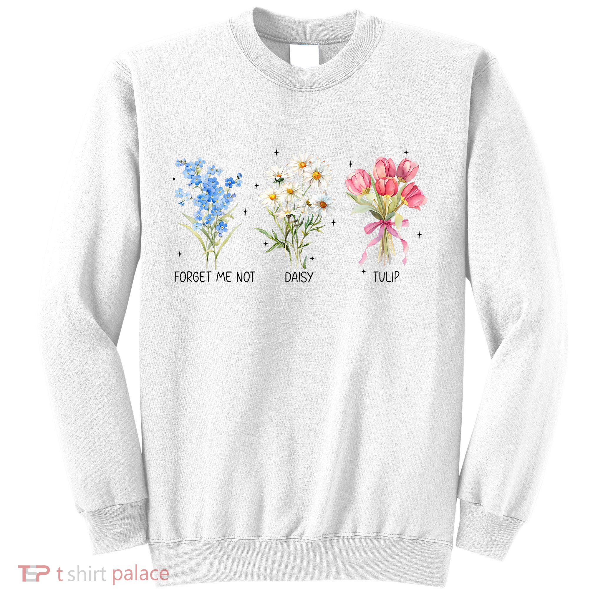 Subtle Boho Flowers Anti Trumpp  Sweatshirt