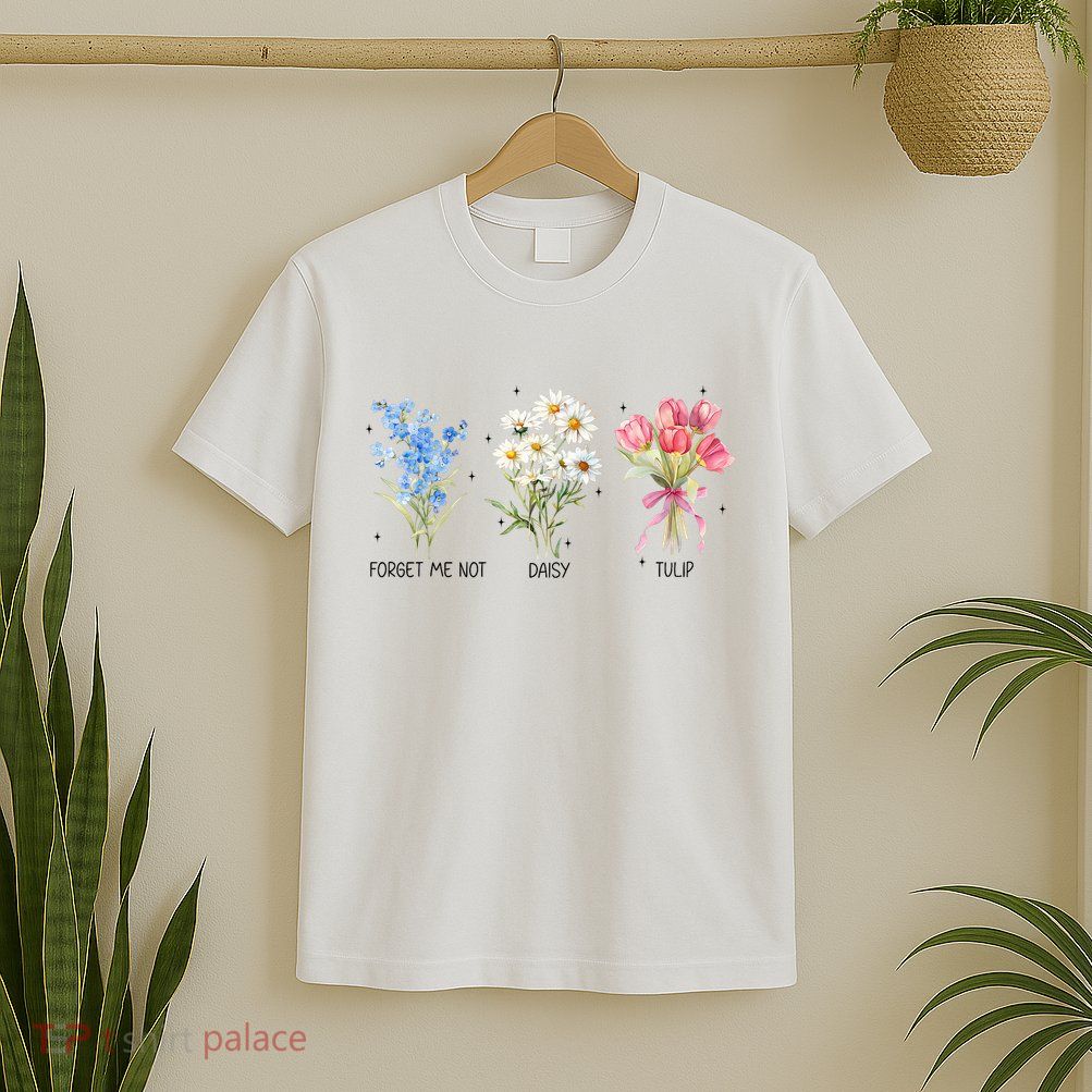 Subtle Boho Flowers Anti Trumpp  T-Shirt