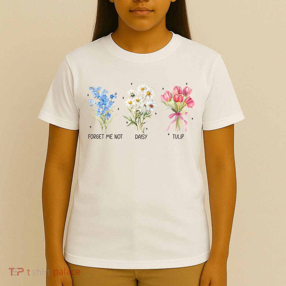 Subtle Boho Flowers Anti Trumpp  T-Shirt
