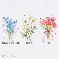 Subtle Boho Flowers Anti Trumpp  Tall T-Shirt