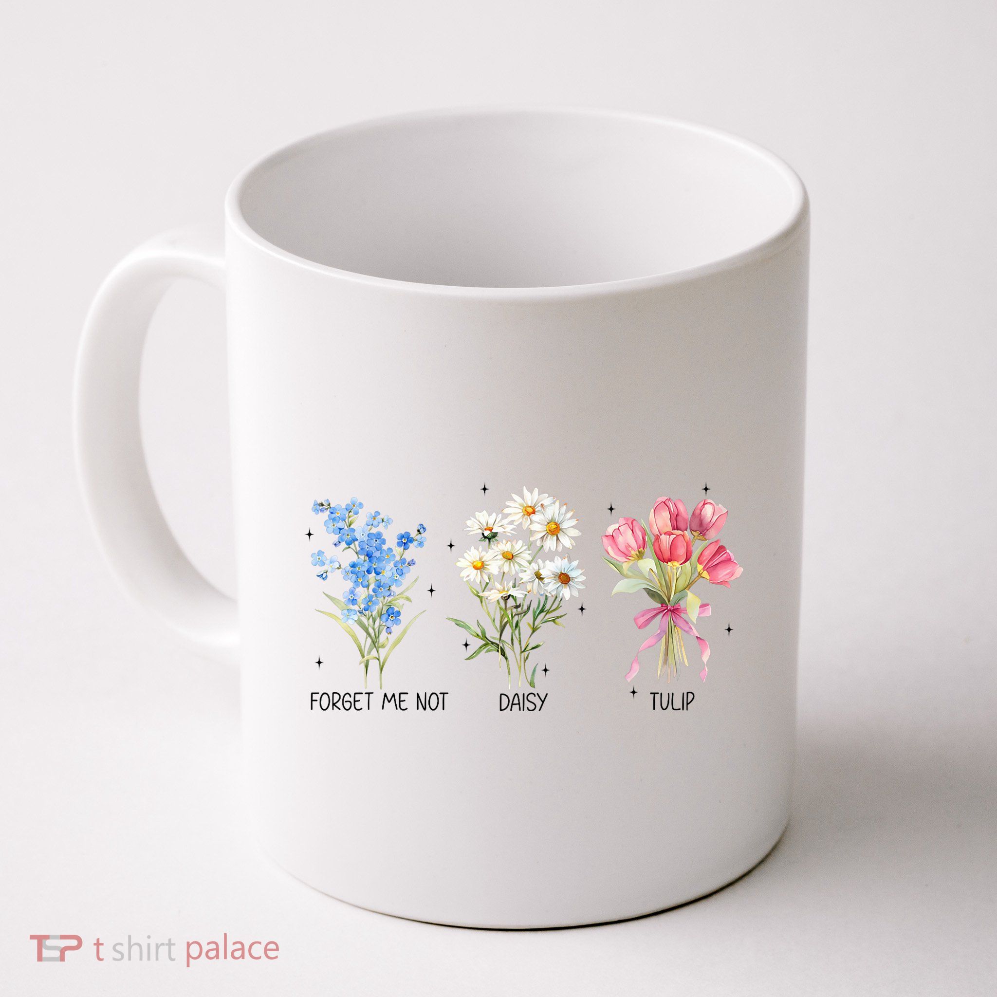 Subtle Boho Flowers Anti Trumpp  Mug