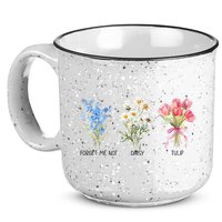 Subtle Boho Flowers Anti Trumpp  15oz Campfire Ceramic Mug