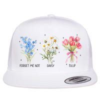 Subtle Boho Flowers Anti Trumpp  Flatbill Hat