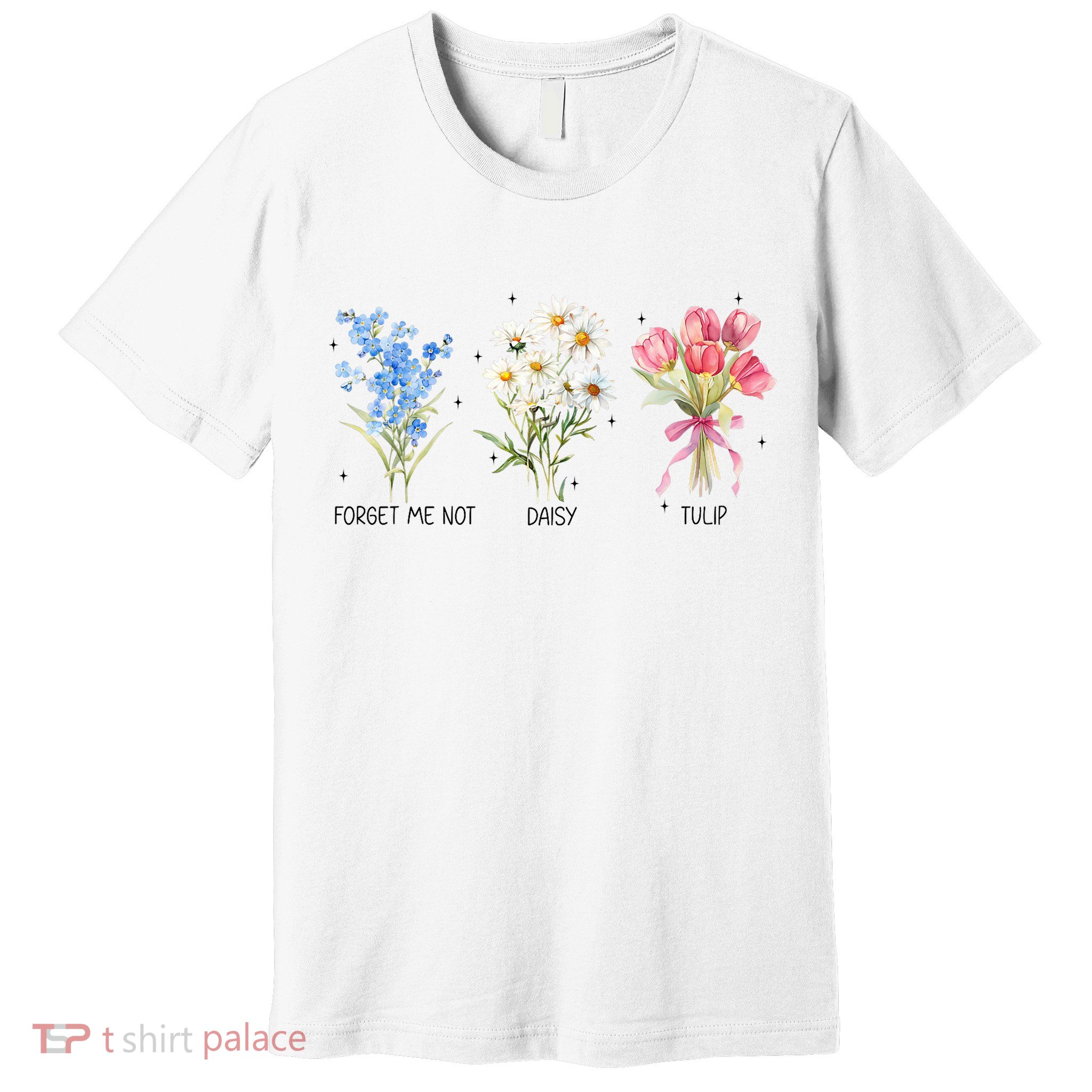 Subtle Boho Flowers Anti Trumpp  Premium T-Shirt