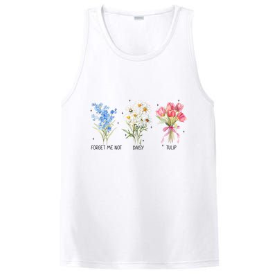 Subtle Boho Flowers Anti Trumpp  PosiCharge Competitor Tank