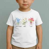 Subtle Boho Flowers Anti Trumpp  Toddler T-Shirt