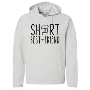 Short Best Friend Funny Coffee Matching BFF Outfit 2 Bestie Performance Fleece Hoodie