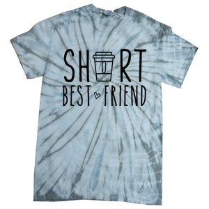 Short Best Friend Funny Coffee Matching BFF Outfit 2 Bestie Tie-Dye T-Shirt