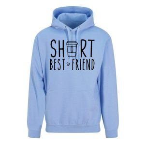 Short Best Friend Funny Coffee Matching BFF Outfit 2 Bestie Unisex Surf Hoodie