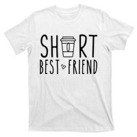 Short Best Friend Funny Coffee Matching BFF Outfit 2 Bestie T-Shirt