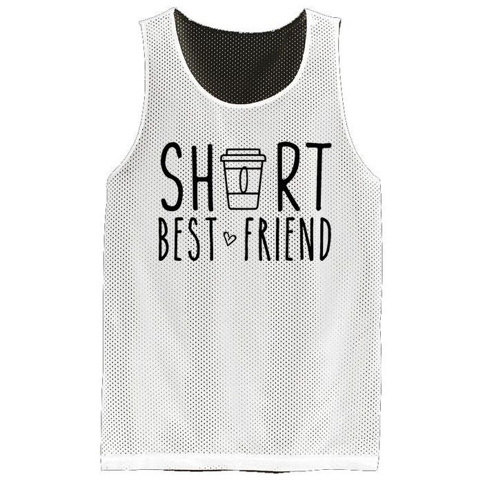 Short Best Friend Funny Coffee Matching BFF Outfit 2 Bestie Mesh Reversible Basketball Jersey Tank