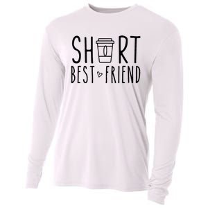 Short Best Friend Funny Coffee Matching BFF Outfit 2 Bestie Cooling Performance Long Sleeve Crew